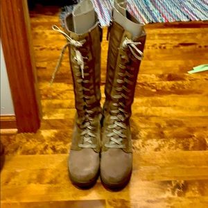 Joan of attic tall wedge boots